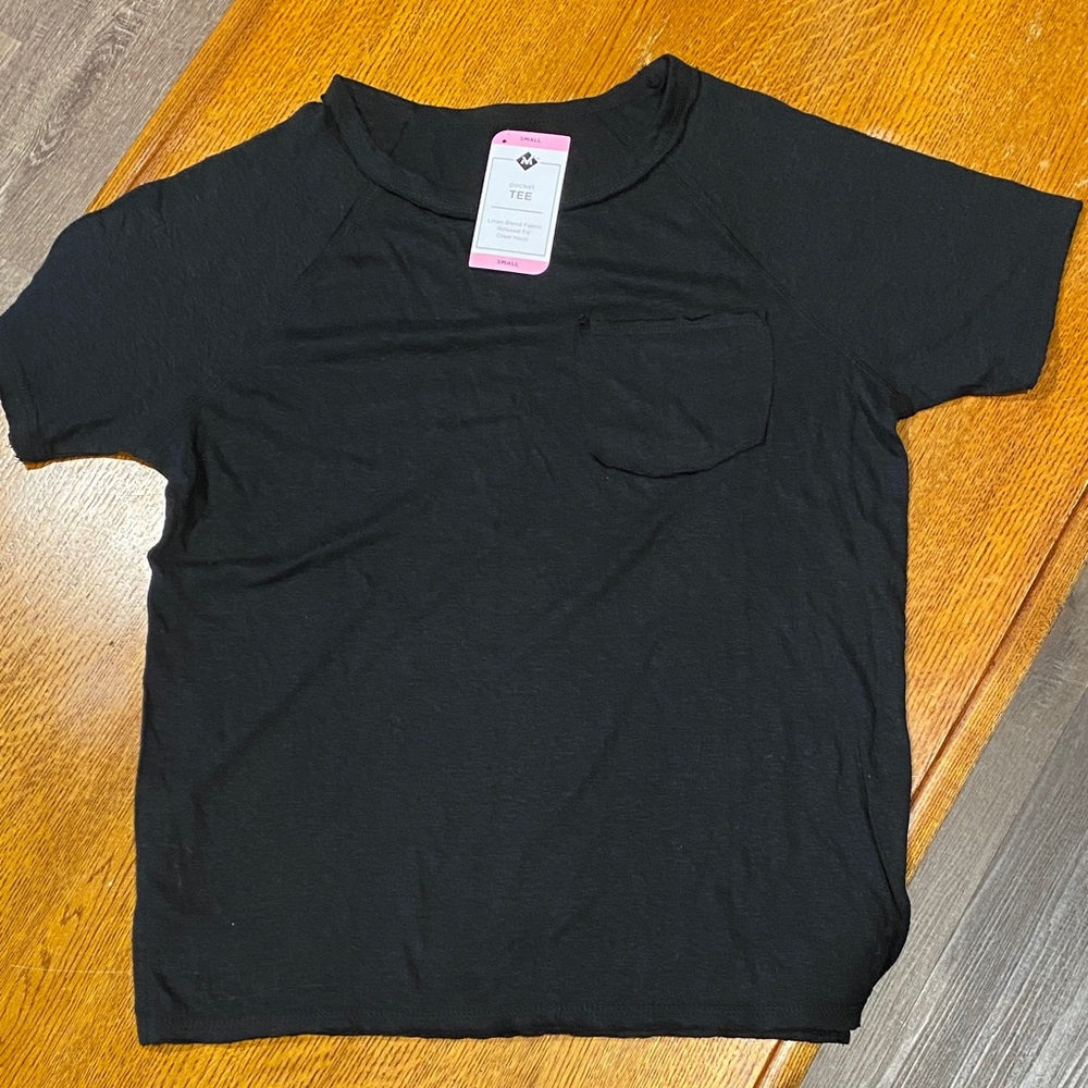 Classic Black Crew Neck Short Sleeve Tee